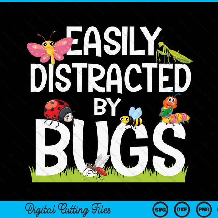 Bug insects easily distracted by bugs science SVG cut file