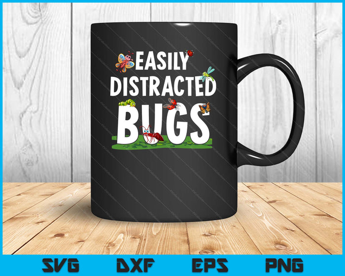 Bug Insects Easily Distracted By Bugs Science SVG PNG Digital Cutting Files