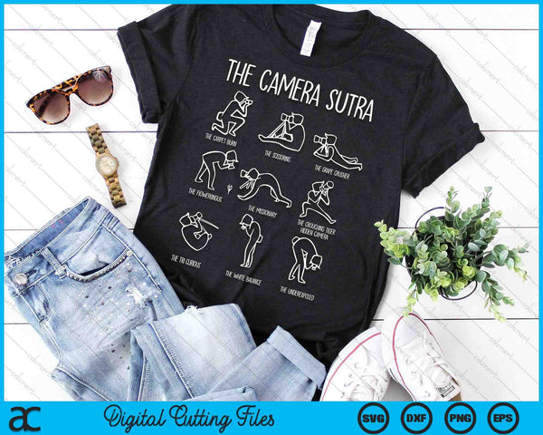 Funny Camera Sutra Photographer Photography SVG PNG Digital Printable Files