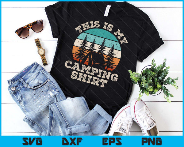 Funny Camper Hiking Nature Outdoor This Is My Camping SVG PNG Digital Printable Files