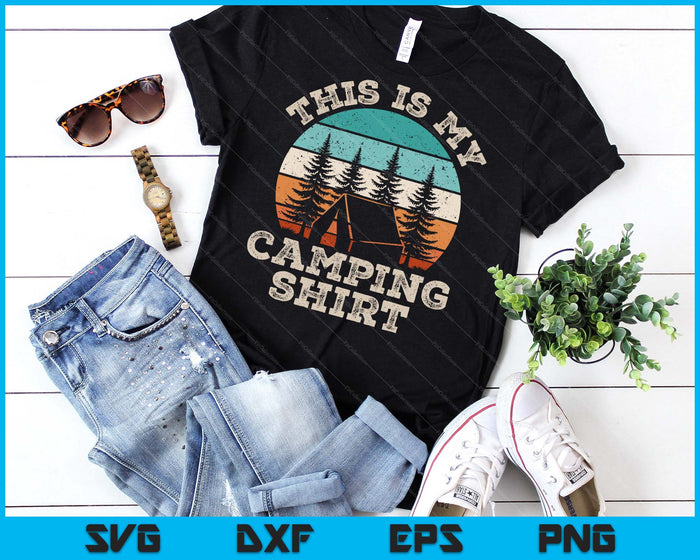 Funny Camper Hiking Nature Outdoor This Is My Camping SVG PNG Digital Printable Files
