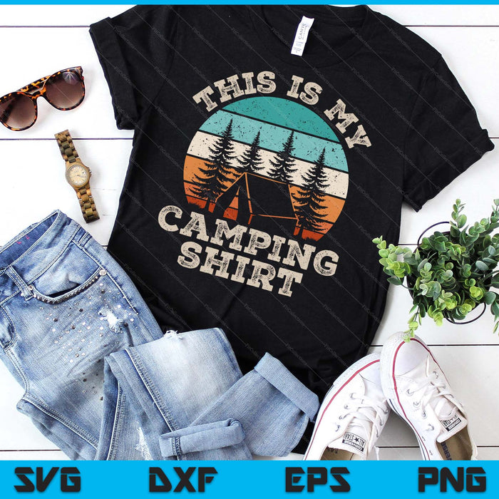 Funny Camper Hiking Nature Outdoor This Is My Camping SVG PNG Digital Printable Files