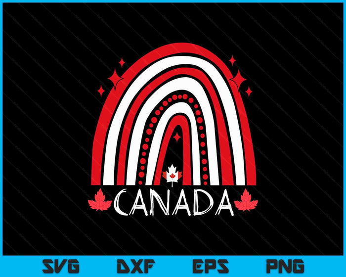 Funny Canada Maple Leaf Canadian Roots American Rainbow SVG PNG Digital Printable Files