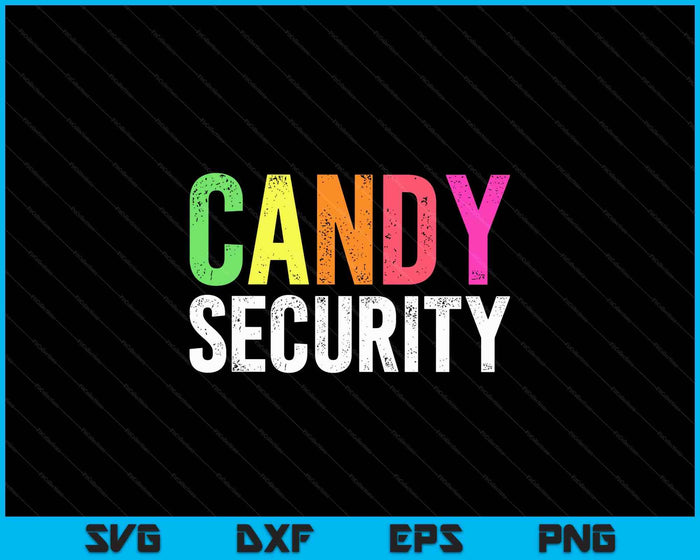 Divertido disfraz de Halloween de seguridad de caramelo SVG PNG cortando archivos imprimibles