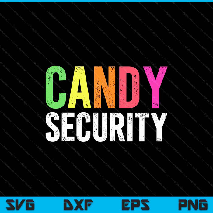 Funny Candy Security Halloween Costume SVG PNG Cutting Printable Files