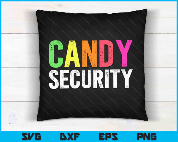 Funny Candy Security Halloween Costume SVG PNG Cutting Printable Files