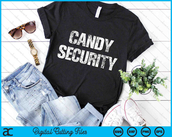 Candy Security Lazy Halloween Costume SVG PNG Digital Cutting Files