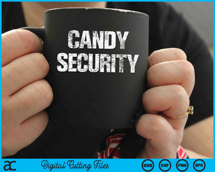 Candy Security Lui Halloween kostuum SVG PNG digitale snijbestanden 