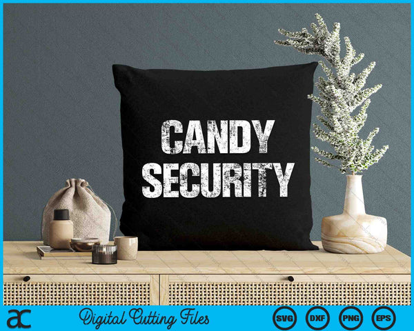 Candy Security Lazy Halloween Costume SVG PNG Digital Cutting Files