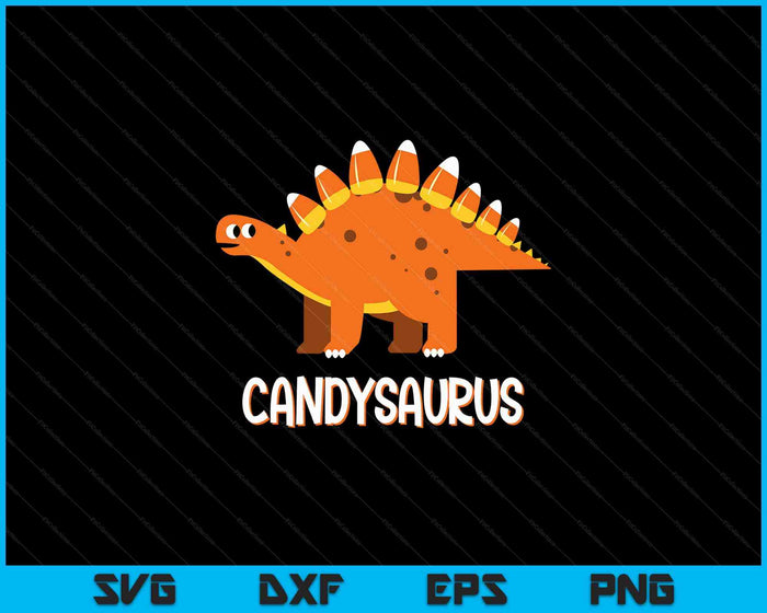 Funny Candysaurus Candy Corn Dinosaur Halloween Toddler Kid SVG PNG Digital Cutting Files