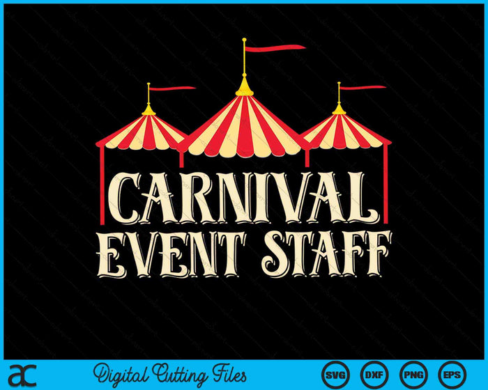 Carnaval evenement personeel pretpark SVG PNG digitale snijbestanden