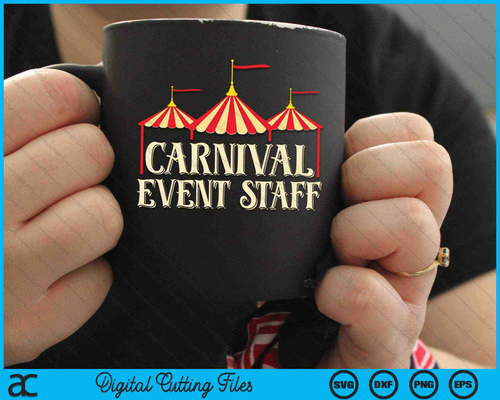 Carnaval evenement personeel pretpark SVG PNG digitale snijbestanden