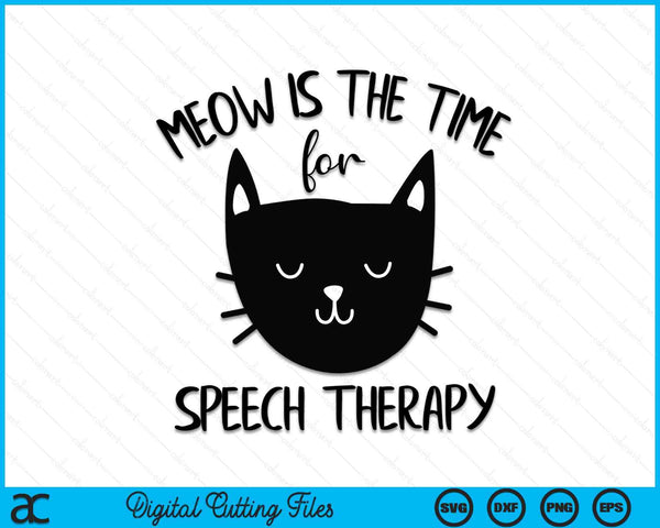 Cat Woordspeling Logopedie SLP Therapeut Cute Kitten SVG PNG Digitale Snijbestanden
