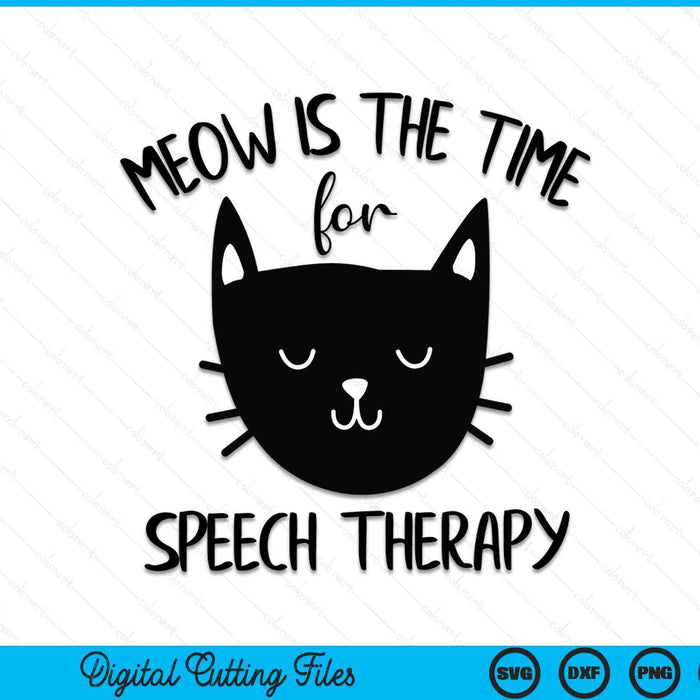 Cat Woordspeling Logopedie SLP Therapeut Cute Kitten SVG PNG Digitale Snijbestanden