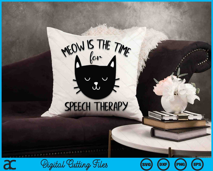 Cat Woordspeling Logopedie SLP Therapeut Cute Kitten SVG PNG Digitale Snijbestanden