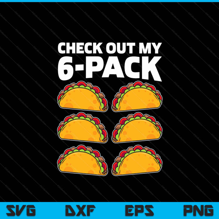 Check out my 6 pack taco Cinco de Mayo SVG cut file