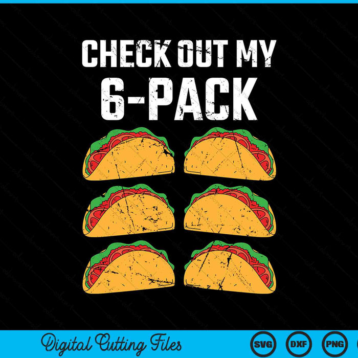Check out my six pack with tacos Cinco de Mayo SVG cut file