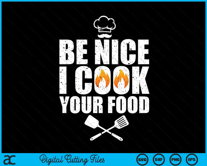 Funny Chef Art For Men Women Restaurant Cooking Food Lover SVG PNG Digital Printable Files