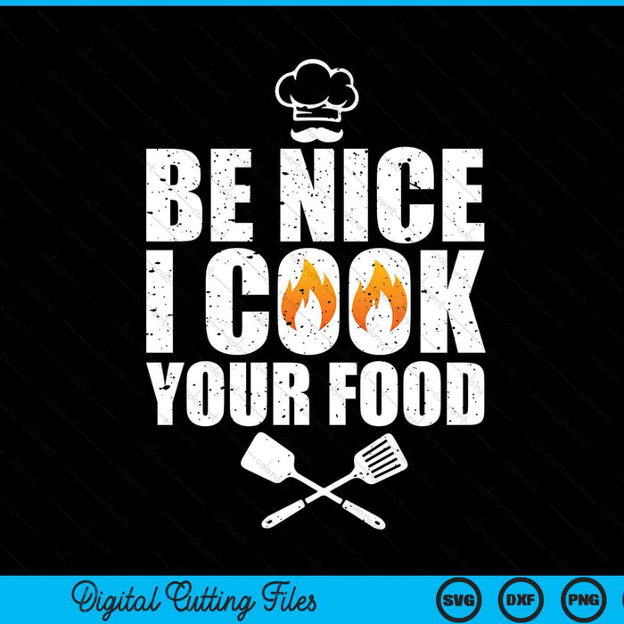 Funny Chef Art For Men Women Restaurant Cooking Food Lover SVG PNG Digital Printable Files