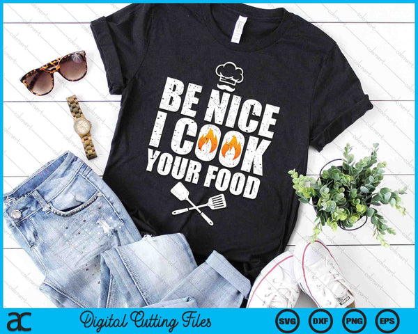 Funny Chef Art For Men Women Restaurant Cooking Food Lover SVG PNG Digital Printable Files