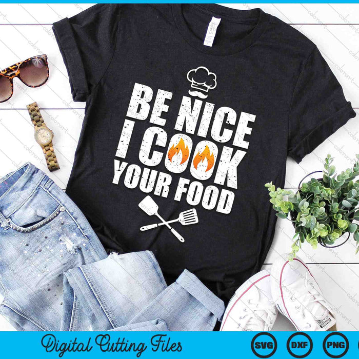 Funny Chef Art For Men Women Restaurant Cooking Food Lover SVG PNG Digital Printable Files