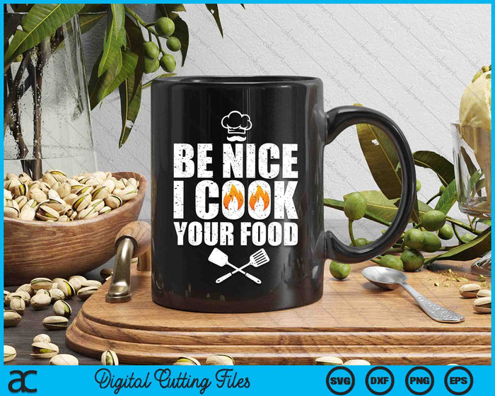 Funny Chef Art For Men Women Restaurant Cooking Food Lover SVG PNG Digital Printable Files