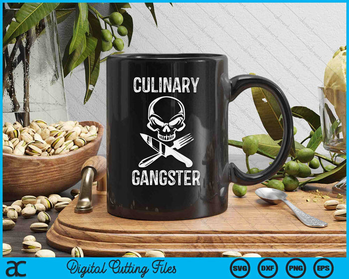 Funny Chef Culinary Gangster SVG PNG Digital Printable Files