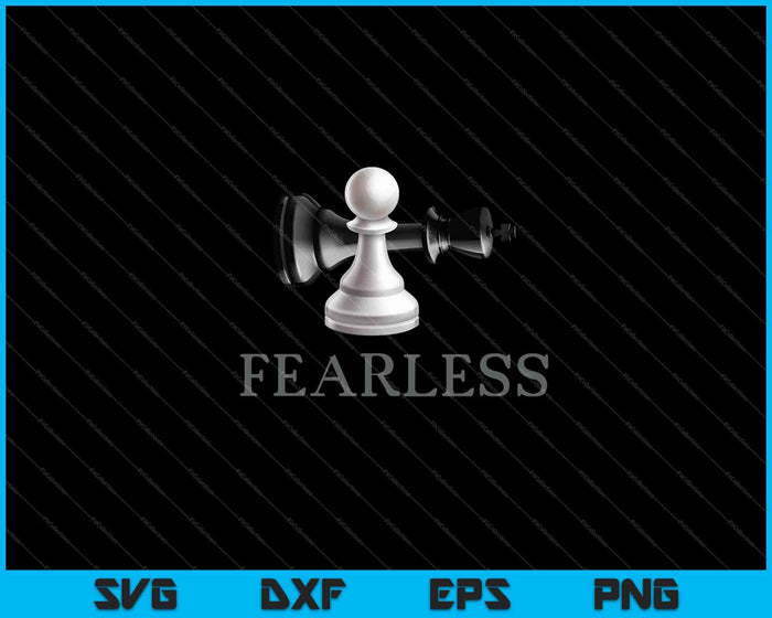 Divertido ajedrez sin miedo SVG PNG cortando archivos imprimibles