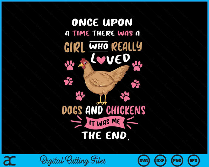 Funny Chicken Dog Lover For Women Girls Farmer SVG PNG Digital Cutting File