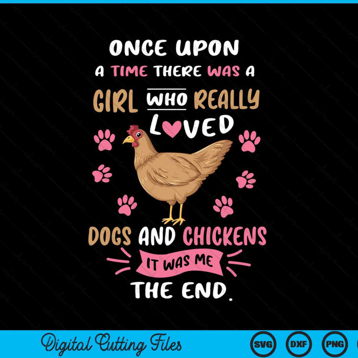 Funny Chicken Dog Lover For Women Girls Farmer SVG PNG Digital Cutting File