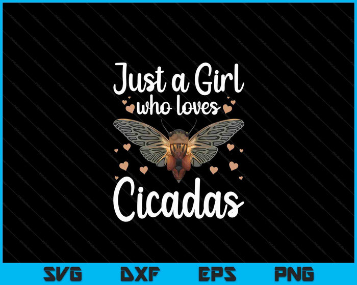 Cicadas Art For Girls Kids Women Insect Lover Cicada SVG PNG Digital Cutting Files