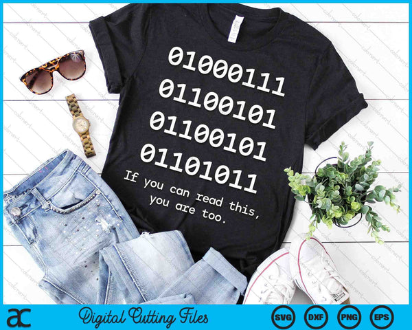 Funny Computer Binary Code Programmer Developer Geek SVG PNG Digital Printable Files