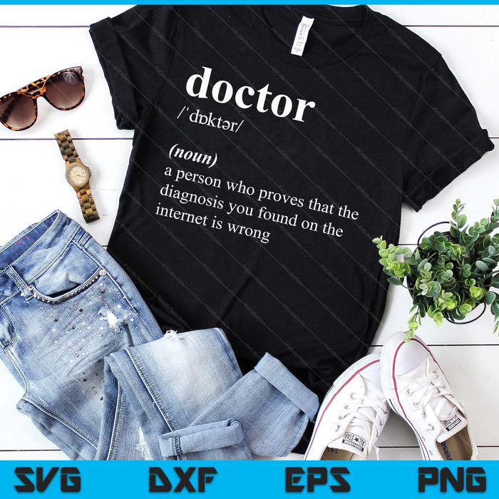 Funny Cool Doctor Definition SVG PNG Digital Printable Files