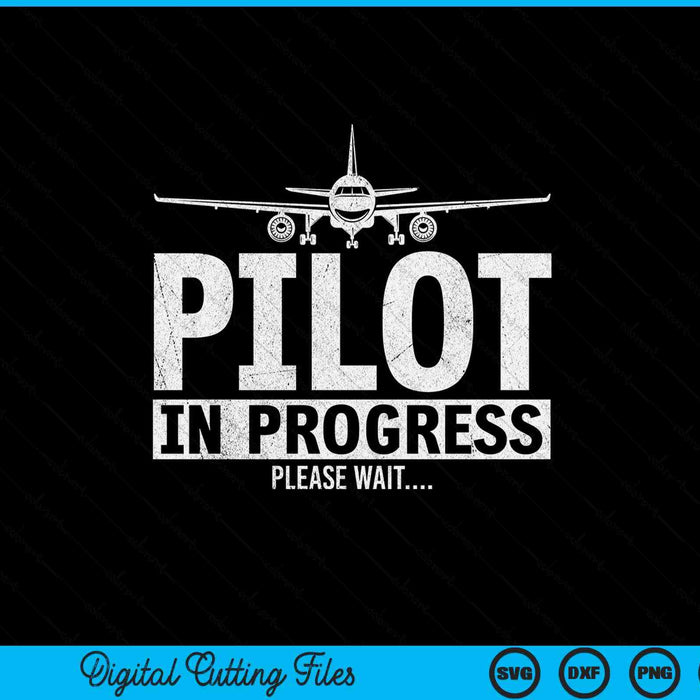 Copilot flight pilot in progress future pilot SVG cut file