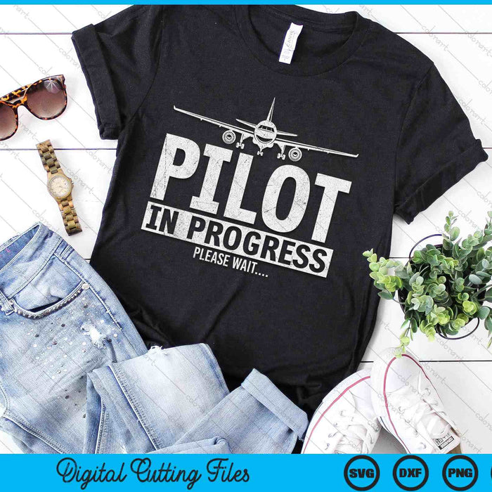 Funny Copilot Gift Flight Pilot In Progress Future Pilot SVG PNG Digital Printable Files