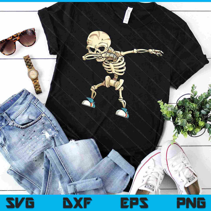 Funny Dabbing Skeleton Spooky Halloween Costume Halloween SVG PNG Digital Cutting File