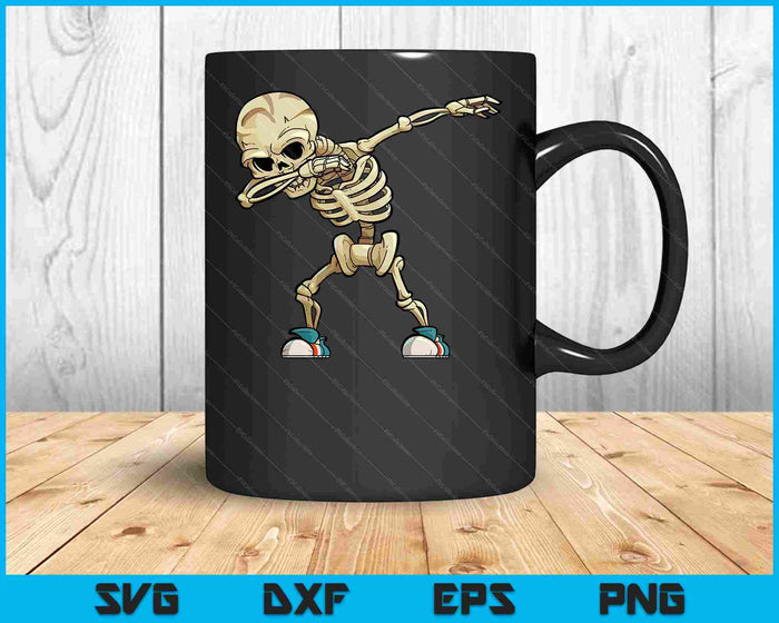 Funny Dabbing Skeleton Spooky Halloween Costume Halloween SVG PNG Digital Cutting File