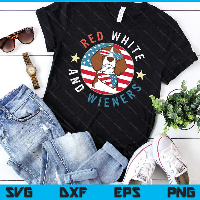 Dachshund Red White And Wieners Weiner Dog 4th Of July SVG PNG Digital Cutting Files