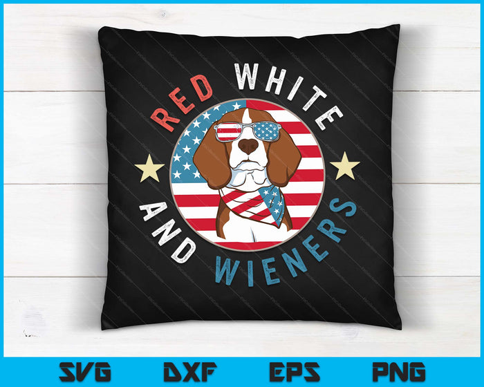 Dachshund Red White And Wieners Weiner Dog 4th Of July SVG PNG Digital Cutting Files
