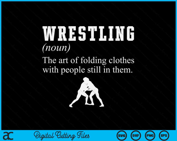 Definition wrestling wrestler SVG cut file