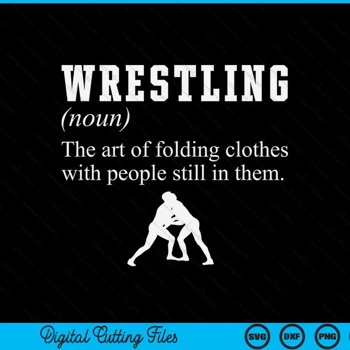 Definition wrestling wrestler SVG cut file