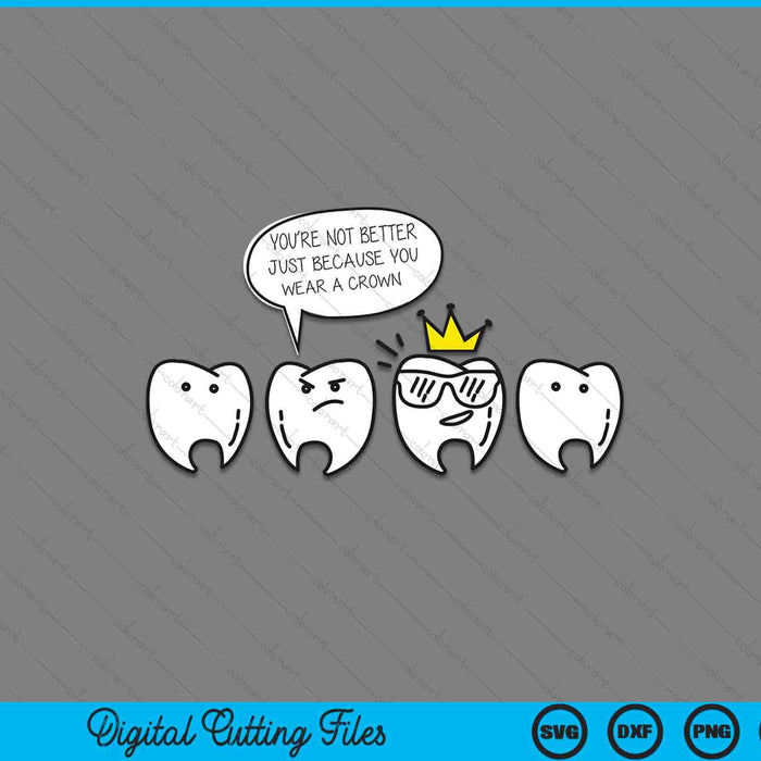 Dental hygienist molarch crown dental SVG cut file