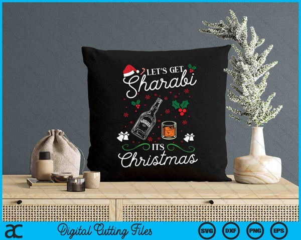 Funny Desi Indian Punjabi Lets Get Sharabi It's Christmas SVG PNG Digital Printable Files