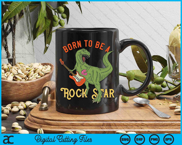 Dinosaur Rex Rockstar Perfect Trex Present SVG PNG Digital Cutting Files