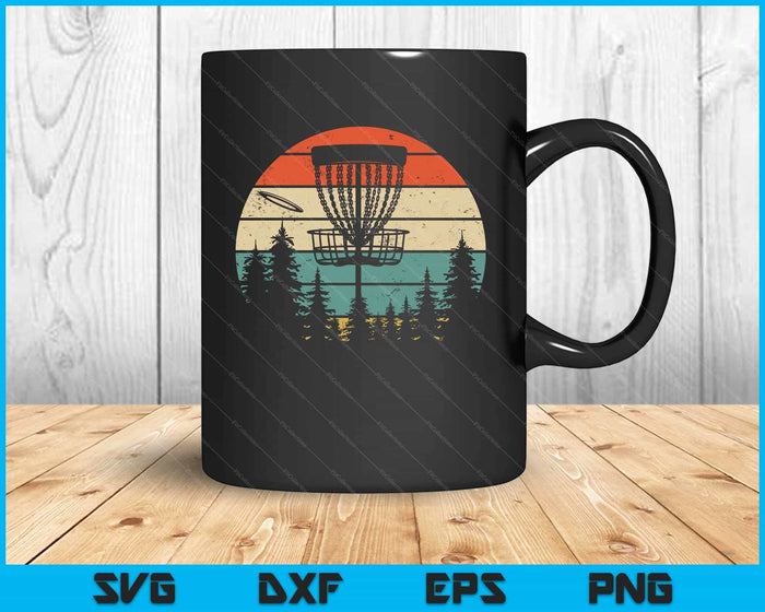 Funny Disc Golf Art Vintage Golfer Lovers SVG PNG Cutting Printable Files