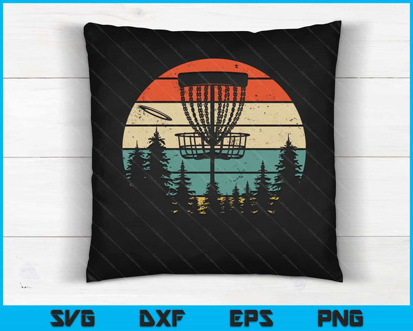 Funny Disc Golf Art Vintage Golfer Lovers SVG PNG Cutting Printable Files