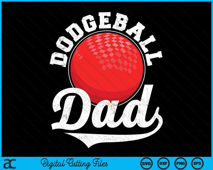 Grappige Dodgeball papa Dodgeball sport SVG PNG digitale snijbestanden