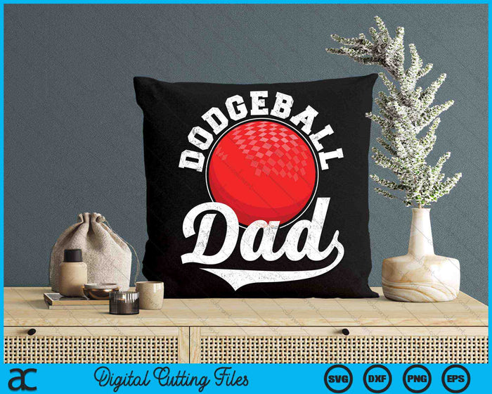 Grappige Dodgeball papa Dodgeball sport SVG PNG digitale snijbestanden