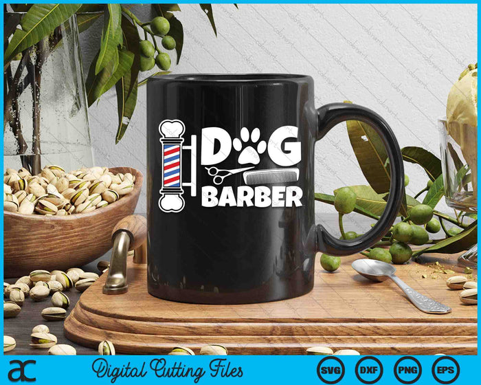 Funny Dog Barber Groomer Pet Grooming SVG PNG Digital Printable Files