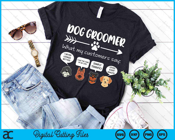 Funny Dog Groomer SVG PNG Digital Cutting Files